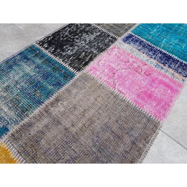 Ethnic Vintage Oushak Runner For Sale - Image 6 of 10