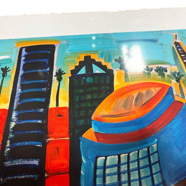 American Frank Romero "Cheech's Downtown" Giclee Print Limited Edition Signed, 6 of 7 For Sale - Image 3 of 10