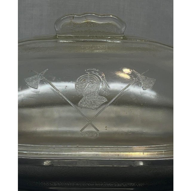 1940s Guardian Service Vintage Double Oval Roaster W/ Glass Lid - 3 pcs For Sale - Image 14 of 15