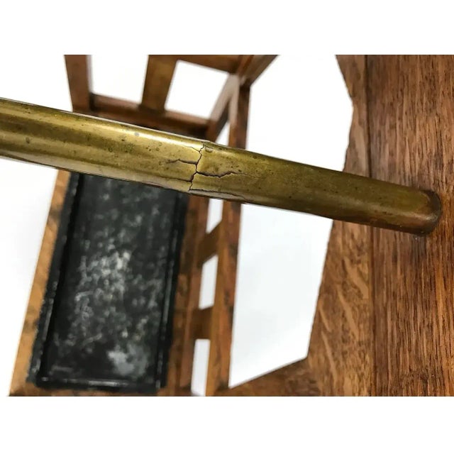 Arts & Crafts Oak & Copper Umbrella Stand by Shapland & Petter, c.1900 For Sale - Image 10 of 11