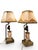 Pair of 18th Century French Bronze and Marble Statuette Miniature Lamps For Sale - Image 4 of 6