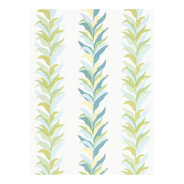 Sample - The House of Scalamandré Chira Island Print Fabric, Beach Glass For Sale