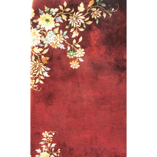 Early 20th Century Antique Art Deco Chinese Carpet, 6'6" 9'6" For Sale - Image 5 of 8