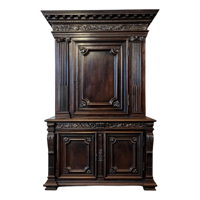 Renaissance Style Cabinet in Walnut For Sale