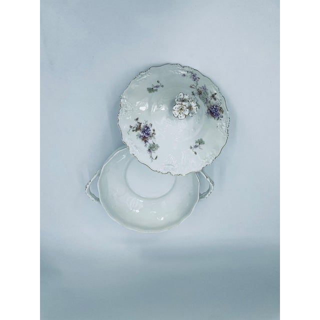Antique Art Nouveau Porcelain Soup Tureen, 1965 For Sale - Image 10 of 15