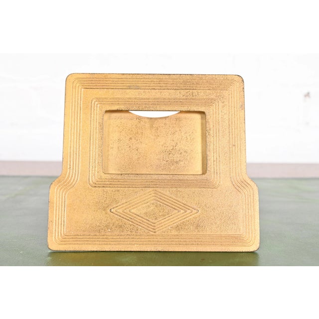 Tiffany Studios New York Graduate Bronze Doré Desk Calendar Frame or Picture Frame For Sale - Image 12 of 12