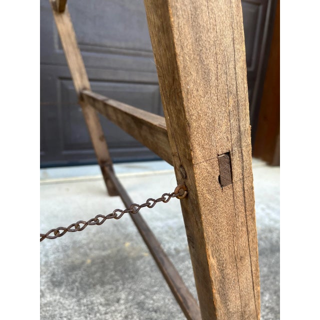 Mid 19th Century Antique Folding Wooden Drying Rack | Chairish