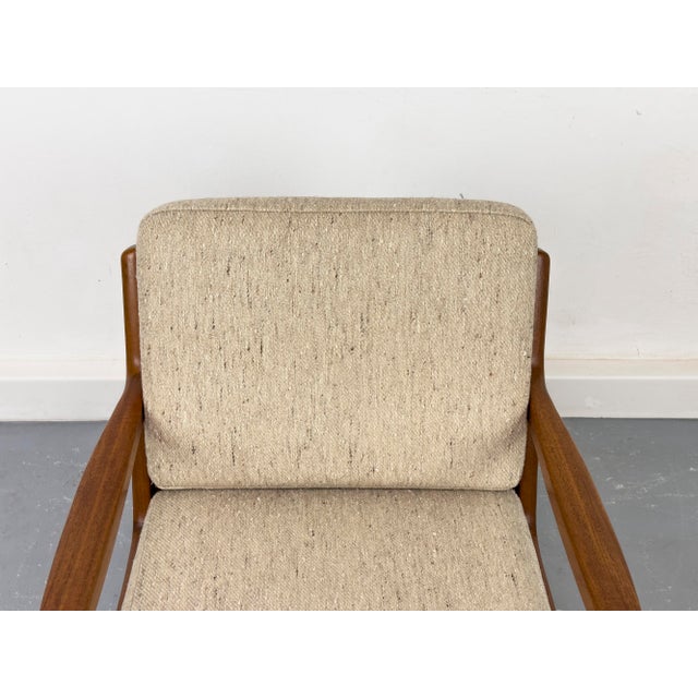 Beige Danish Senator Lounge Chair in Teak by Ole Wanscher for Cado, 1960s For Sale - Image 8 of 18