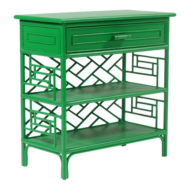 Chippendale End Table - Bright Green For Sale