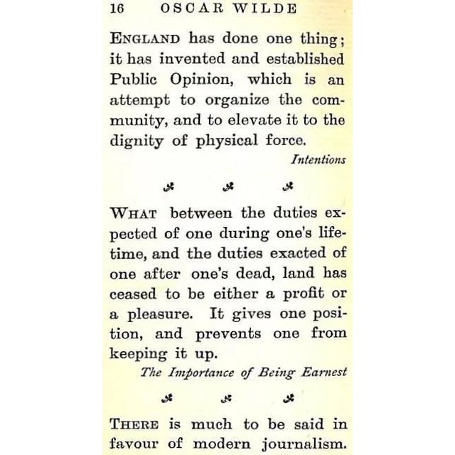 1920s "Aphorisms of Oscar Wilde" 1923 Wilde, Oscar Sutton, g.n. For Sale - Image 5 of 6