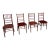 1970s Collection Mahogany of Chiavari Italian Chairs- Set of 4 For Sale