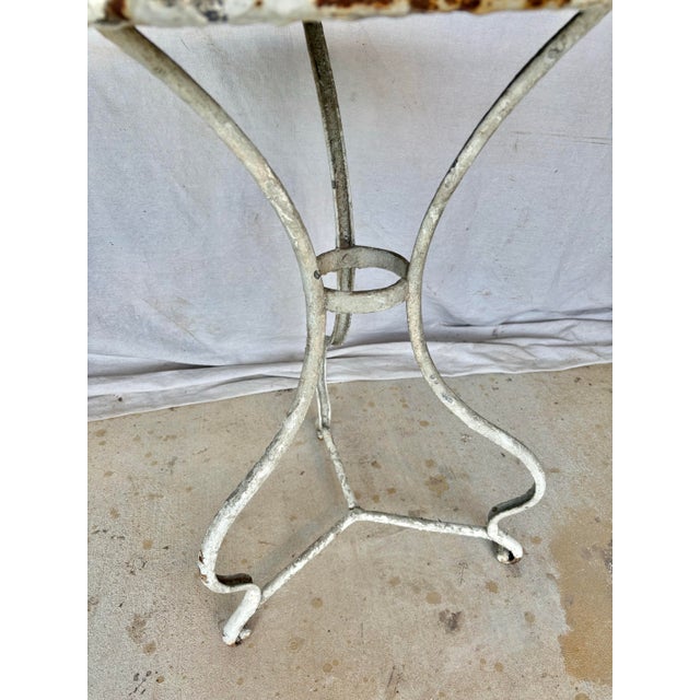 Late 19th Century 19th Century French Arras Iron Garden Bistro Table For Sale - Image 5 of 12