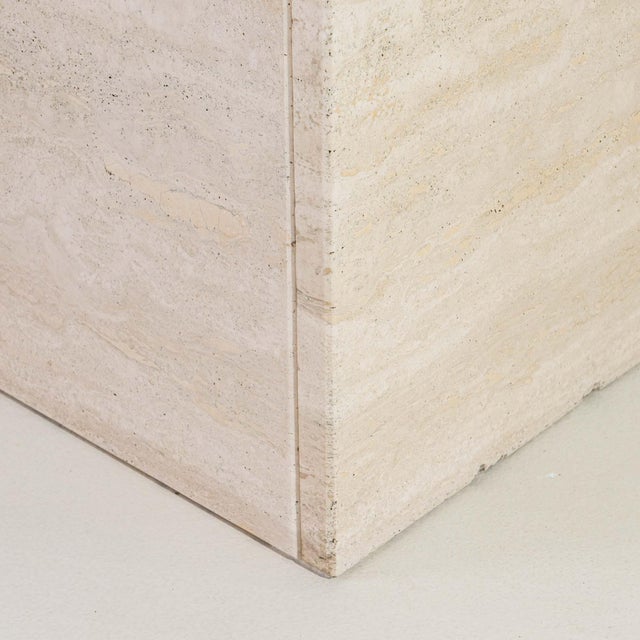 Italian Travertine Table, Antique, Italy, Circa 1970 For Sale - Image 4 of 12