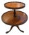 Vintage Chippendale Style Mahogany Two-Tier Dumbwaiter Table For Sale
