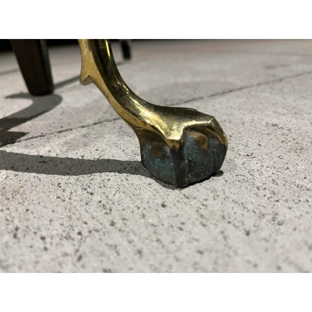 20th Century Federal Style Brass Acorn Andirons - a Pair For Sale - Image 10 of 13