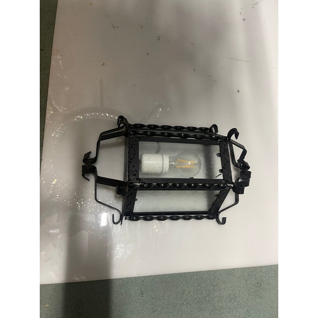 Vintage Italian Wrought Iron Wall Lights, 1960s, Set of 8 For Sale - Image 6 of 10