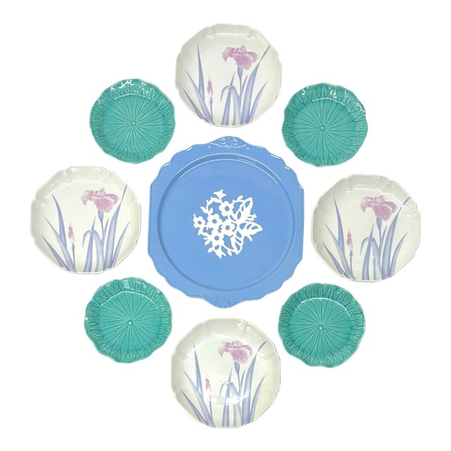 Eclectic Decorative Wall Plate Curation - Group of 9 For Sale