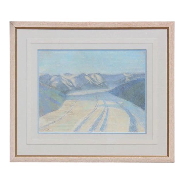 Unknown "Summer's Day" Pastel Landscape 1973 For Sale