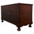 Wood 19th Century English Oak Coffer Chest with Mahogany Cross-Banding For Sale - Image 7 of 11