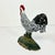 Dark Green 1950s Vintage Americana Arts & Crafts Farmhouse Cast Iron Rooster/Chicken Doorstop. For Sale - Image 8 of 12