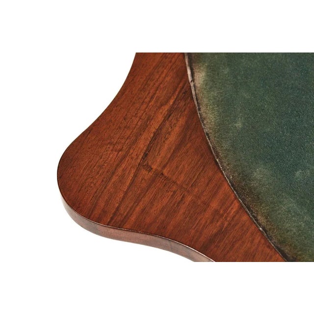 Victorian Burr Walnut Serpentine Shaped Card Table For Sale - Image 11 of 14