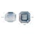 Lonsdale Iridescent Low Glass Vase For Sale - Image 9 of 11