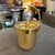 Metal 1970s Mid-Century Modern Gilded Metal Italian Ice Bucket For Sale - Image 7 of 11