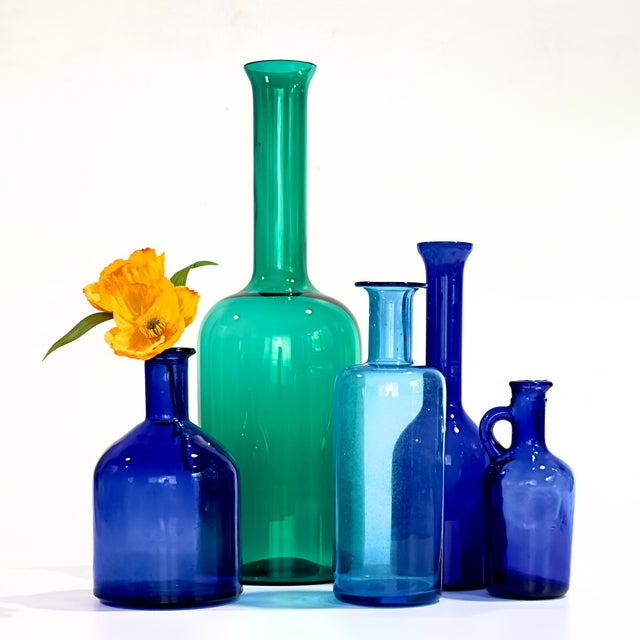 Heavily inspired by Mid-Century Modern Scandinavian design - reminiscent of the iconic "Gulvvase" bottles by ⁠Otto Brauer...