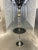 Mid 20th Century Modernist Faux Bamboo Chrome & Brass Floor Lamp With Glass Tray Table in Mastercraft For Sale - Image 5 of 13