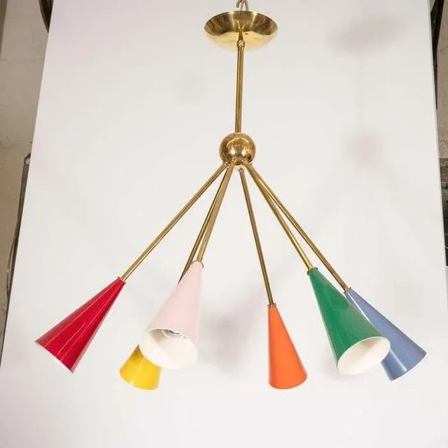 Early 21st Century Colorful "Harlequin" Chandelier For Sale - Image 10 of 13