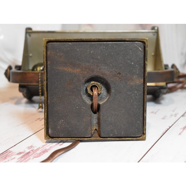 Vintage Art Deco Bronze Desk Library Lamp For Sale - Image 18 of 18