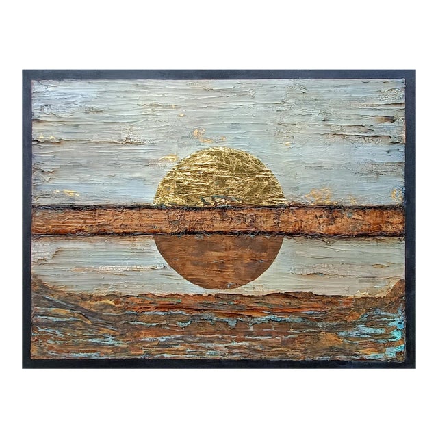 When the Music's Over. Contemporary Mixed Media Abstract Painting by Shelly Cook For Sale