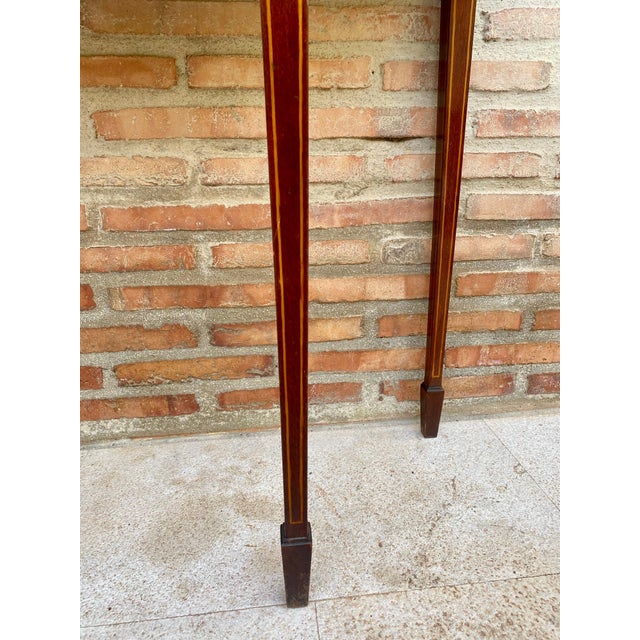 Early 20th Century Elisabeth Console in Mahogany Wood For Sale - Image 13 of 18