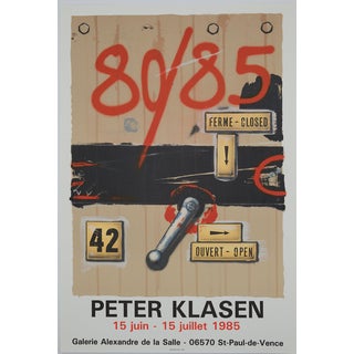 Peter Klasen, Expo 1985, Lithograph For Sale