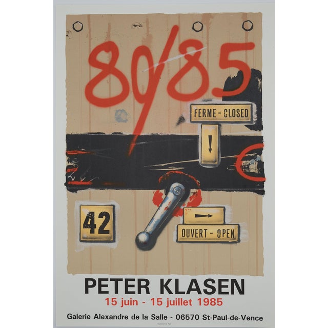 Peter Klasen, Expo 1985, Lithograph For Sale