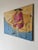 1980s Vintage Figurative Impressionist Seated Woman Oil on Canvas Painting For Sale - Image 4 of 11