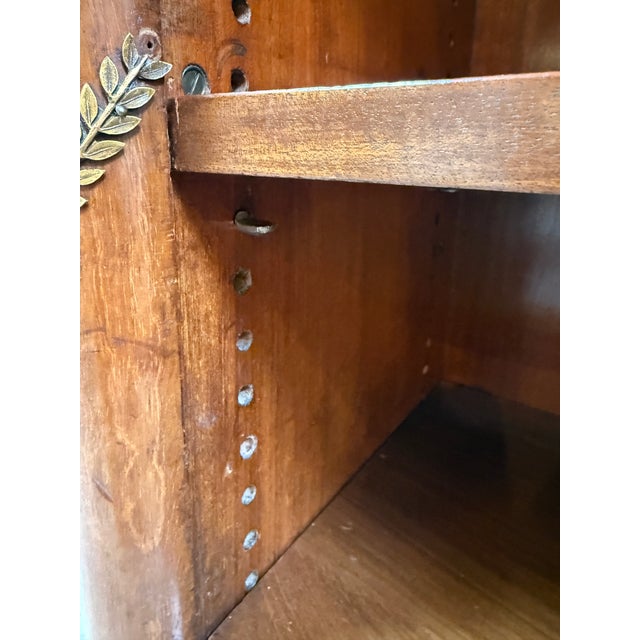 French Louis XVI Style Bookshelf With Locking Shelf, Antique For Sale - Image 4 of 12