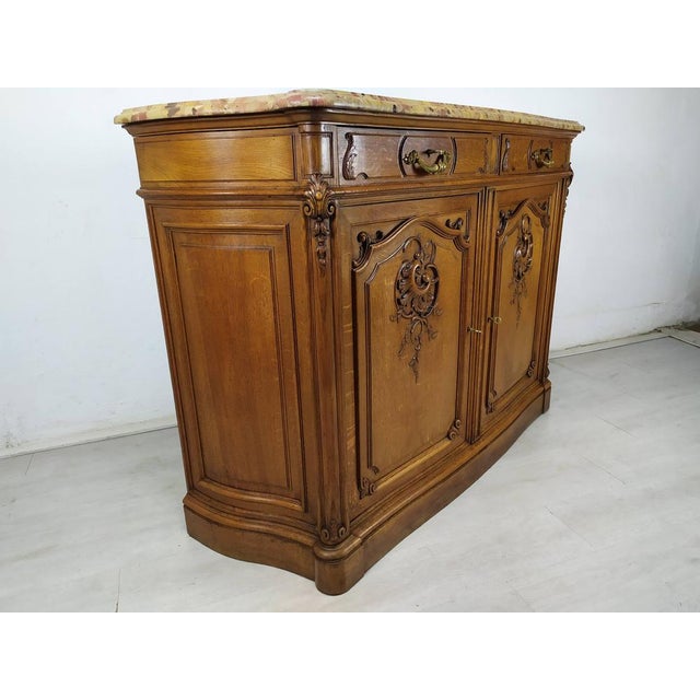 Louis XV Buffet by Mercier Chêne, 1890s For Sale - Image 3 of 18