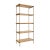 Add some eclectic flair to your space with this Harris Light Burlwood and Antique Brass Etagere. This unique piece offers...