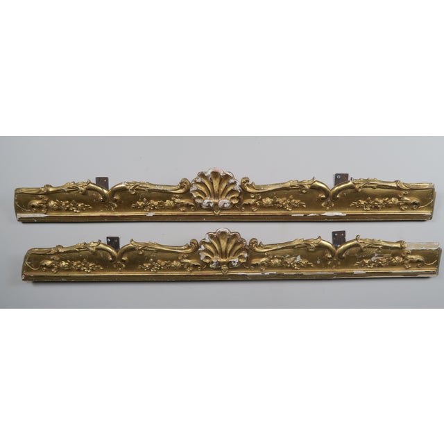 Wood 19th C. French Gilt Wood Carvings For Sale - Image 7 of 7