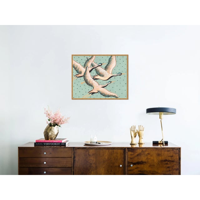 Contemporary Arlo, Augustus, & the Duke by Willa Heart in Gold Framed Paper, Large Art Print For Sale - Image 3 of 4