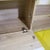 TV Stand in Chipboard with Oak Effect and White Door For Sale - Image 8 of 10