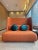 The Macaron, Fringed Velvet Circle Pillow, Agean Green For Sale In New York - Image 6 of 6