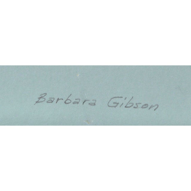 1980s Vintage Coral Cyclamen by Barbara Gibson For Sale - Image 5 of 5