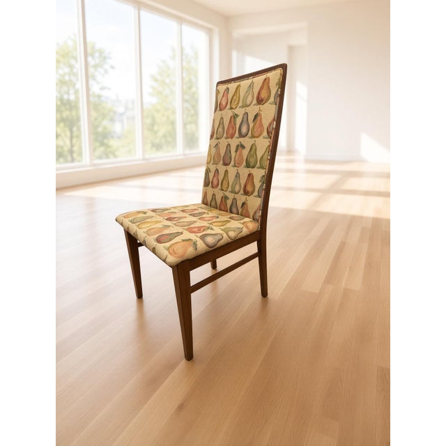 Dillingham Vintage MCM Dillingham Walnut Dining Chairs For Sale - Image 4 of 6