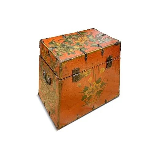 1970s Asian Tibetan Hand Carving Trunk For Sale - Image 10 of 11