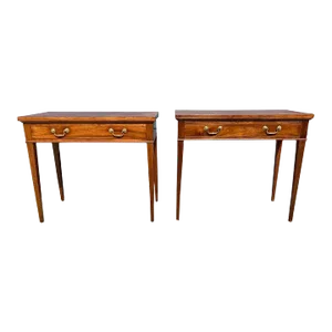 Pair of George III Mahogany Games Tables