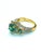 Bochic "Capri" Vintage Cambodian Zirconia & Diamond Ring Set In 18K Gold & Silver For Sale In New York - Image 6 of 18