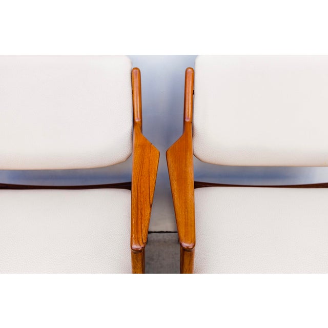 Brown Restored 1960s Arne Vodder "Ella" Dining Chairs in Teak, Danish Mid-Century Modern For Sale - Image 8 of 16