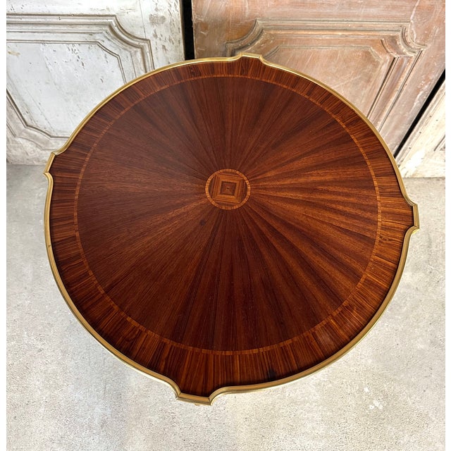 Napoleon III Style Pedestal Table, 1890 For Sale - Image 4 of 10